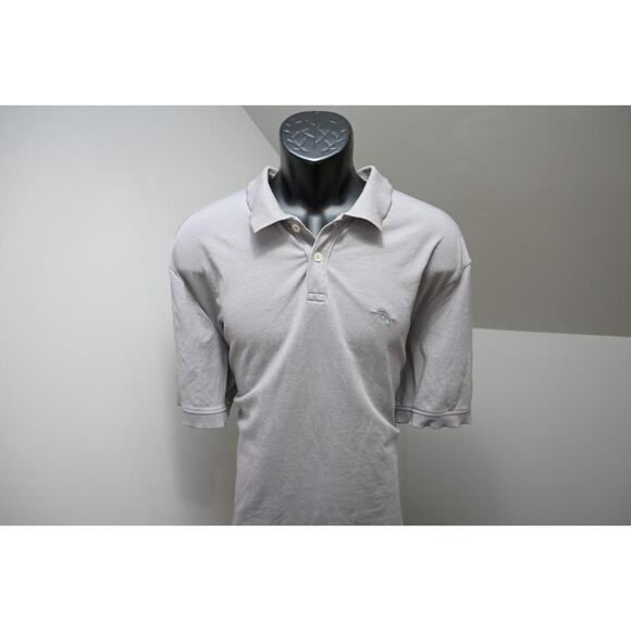 Tommy Bahama Golf Polo Gray Pima Poly Marlin Short Sleeve Mens Size XL - Picture 2 of 8